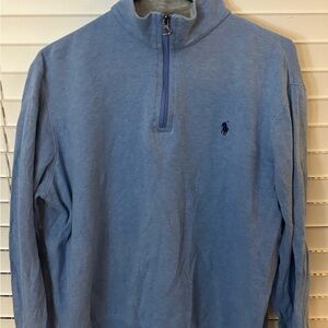 Ralph Lauren Light Blue Half-Zip Sweater
